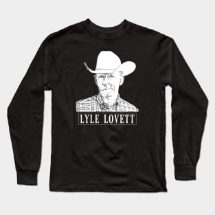 Lyle Lovett // White Long Sleeve T-Shirt